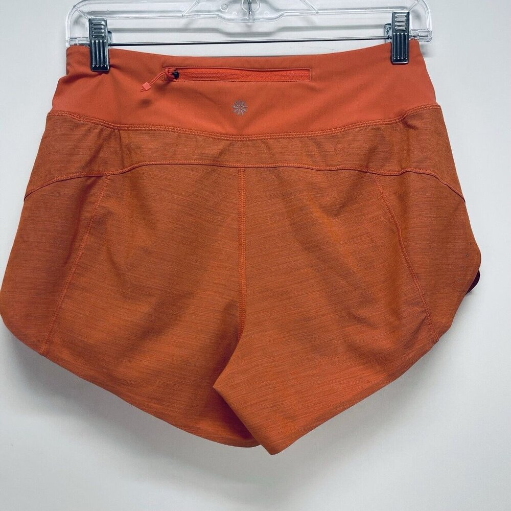 Athleta Shorts Size XS Women’s Space Dye Orange Run With It Textured 3.5’’ - Picture 10 of 10
